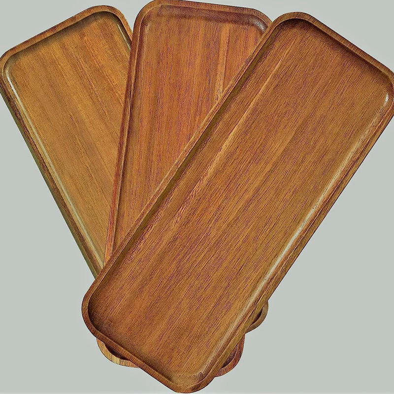 Rustic Charm Wooden Snack Tray